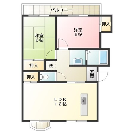 佐古駅 徒歩29分 2階の物件間取画像